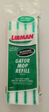 Libman Gator Mop Microfiber Refill Heavy Duty Scrubbing Sponge # 02025 NEW NOS